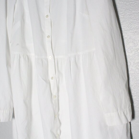 ASOS Curve White Organic Cotton Smock Dress Size 14 - Picture 3 of 6